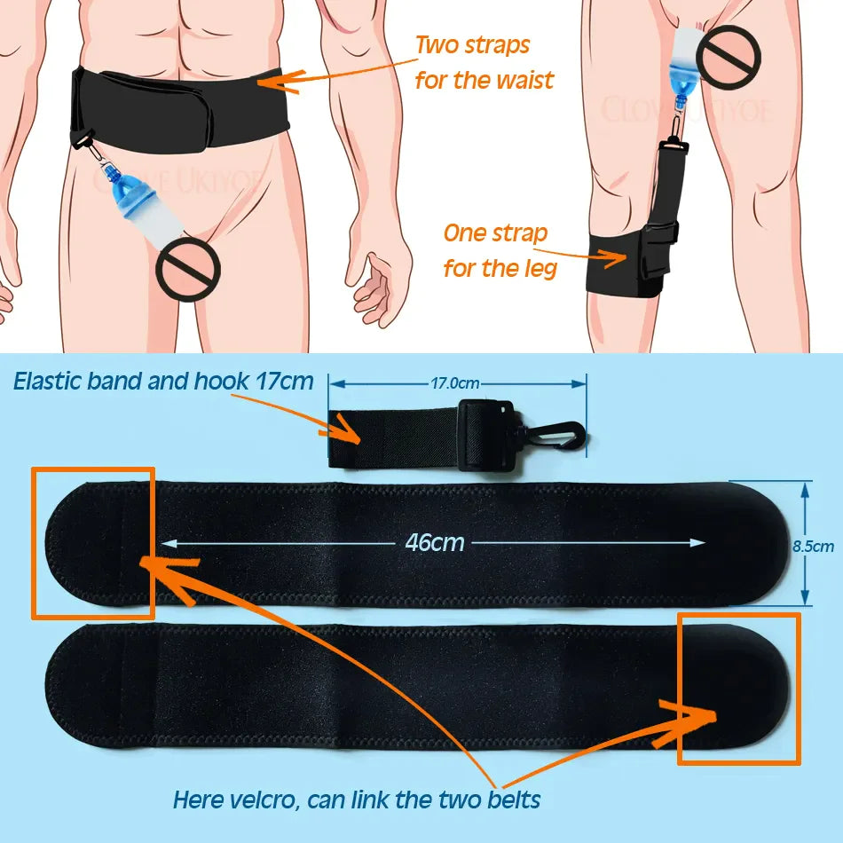 -Super Extender Vacuum Pump Stretcher Hanger Male Penis Enhancement